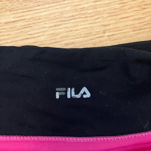 SOLD - FILA black and pink gym shorts - Picture 2 of 3